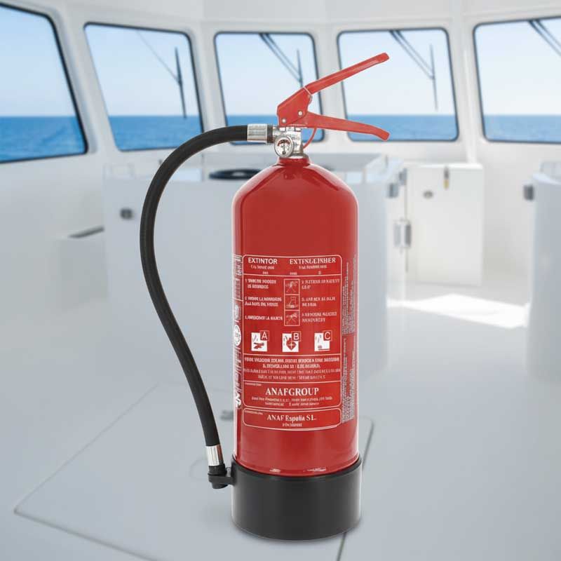 Extintor 6 kg abc Anaf barco